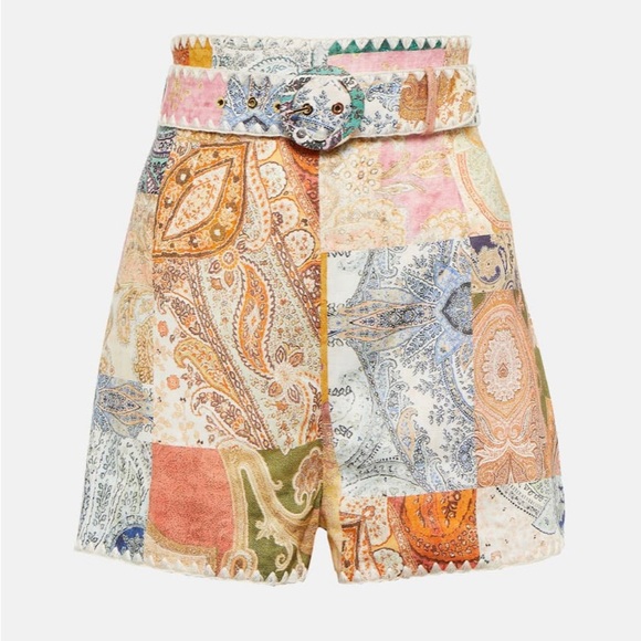 Zimmermann Pants - Zimmermann Aneke crochet- trimmed ramie shorts